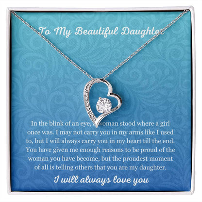 Forever Love Necklace - Heartfelt Gift for Your Daughter